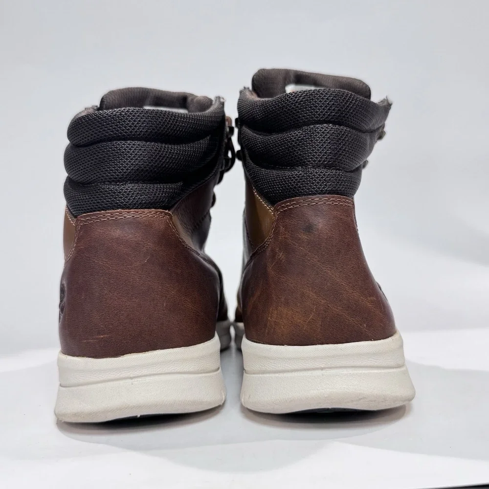 Timberland Boots Men's Size 13 Toffee Brown Leather Parker Street Sneaker‎ Shoes